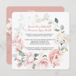 Blush Rose Hummingbirds Grün besetzen Hochzeit
