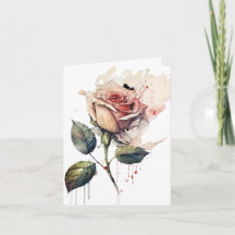 Blush Rose Love Card