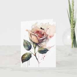 Blush Rose Love Card Dankeskarte