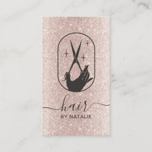 Blush-Rose mit Blush- Visitenkarte