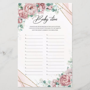 Blush-Rose-Peonies-Goldrahmen-Grünpflanzen Babyart