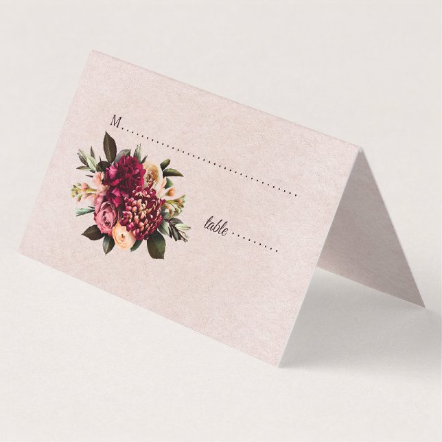 Blush-Rose Platzkarte (Von Creator hochgeladen)