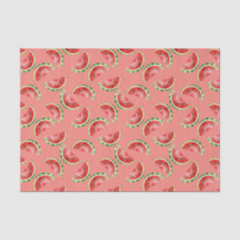Blush Rose Red Green Watermelons Birthday Seidenpapier