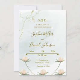 Blush Rose Wedite Einladung