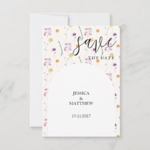 Blush Rustic Fairy Garden Save The Date