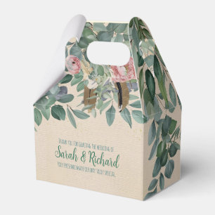 Blush Sage Floral Wedding Geschenkschachtel