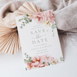 Blush & Sage Grüne Göttliche Eleganz Hochzeit Save The Date