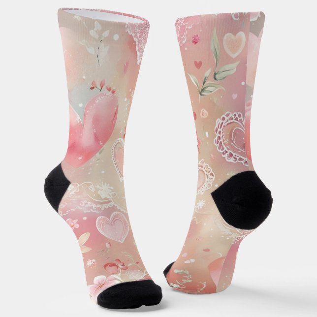 Blush Socken (Gewinkelt)