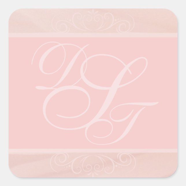 Blush Strokes Umschlag Stickers (Vorderseite)
