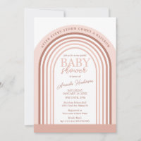 Blush-Ton Mädchen Regenbogen-Baby | Babyparty