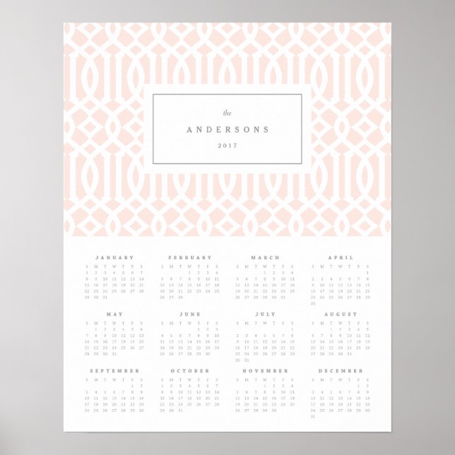 Blush Trellis 16x20 2017 Poster (Vorne)