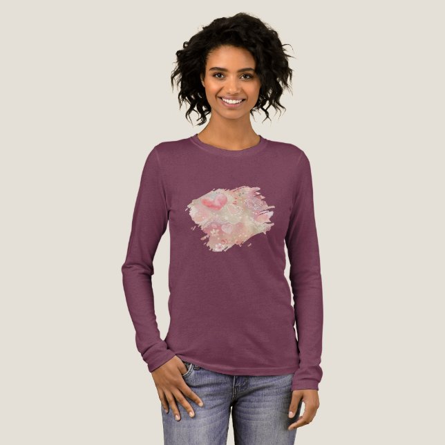 Blush Tri-Blend Shirt (Volle Vorderseite)