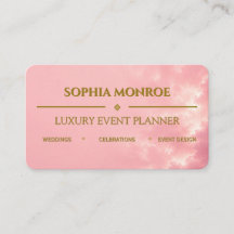 Blush- und Gold-Veranstaltungsplaner