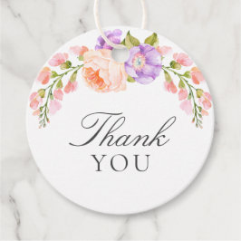 Blush-und Violet-Brautparty Geschenkanhänger
