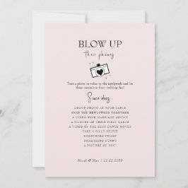 Blush-up ihre Telefone Hochzeitsempfang Einladung