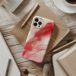 Blush Veil Luxury Soft Pink watercolor gold iPhone 16 Hülle