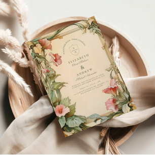 Blush Vine Frame Hochzeit Einladung