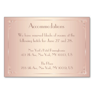 Blush Vintage Hochzeit Unterkunft Tischnummer