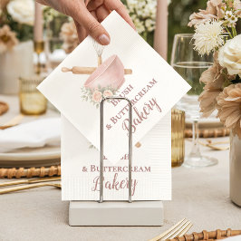 Blush Vintage Patisserie Bakery Business Serviette