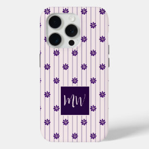 Blush & Violet Streifen Muster Case-Mate iPhone Hülle