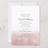 Blush Wasserfarbe Einladung