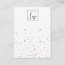 Blush Watercolor Confetti 2 Logo-Vorführung Visitenkarte
