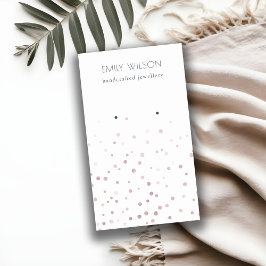 Blush Watercolor Confetti Gestüt Earring Display Visitenkarte
