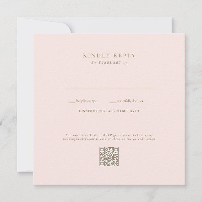 Blush Wedding QR Code UAWG (Vorderseite)