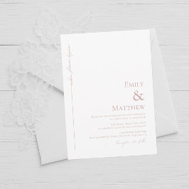 Blush Where Forever Begins Wedding Invitation Einladung