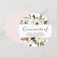 Blush & White Beautiful Blume Quinceanera