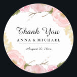 Blush White Botanal Floral Wedding Stickers<br><div class="desc">Matching Einladung,  Rsvp Karten,  Porto Briefmarke und mehr im Little Bayleigh Store. Wir haben Kunstwerke von: www.createthecut.com</div>