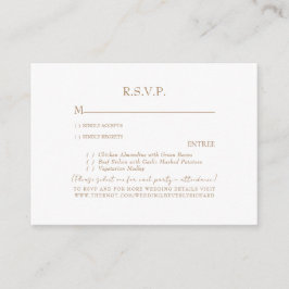 Blush & White Wedding Gold Text UAWG Einschließung Begleitkarte
