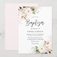 Blush White Winter Forest Baptisse