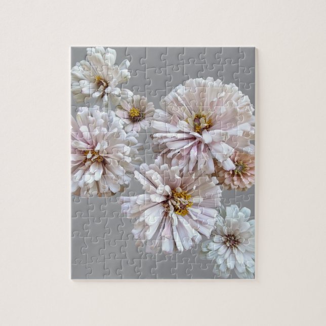 Blush Zinnia Collage-Puzzle Puzzle (Vertikal)