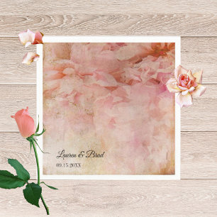 Blushed Floral Vintage Hochzeit Napkins Serviette