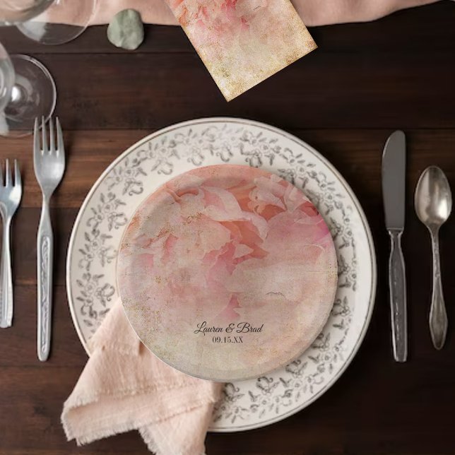 Blushed Vintage Hochzeit Teller (Von Creator hochgeladen)