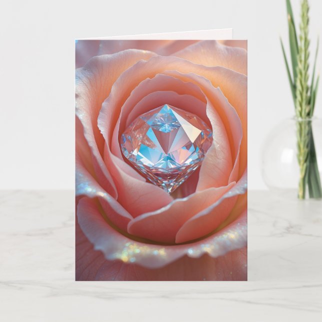Blushfire Crystal Bloom Karte (Vorderseite)