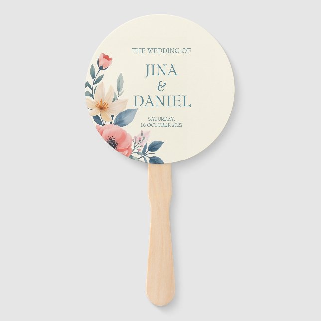 Blushing Bloom Fächer (Vorderseite)