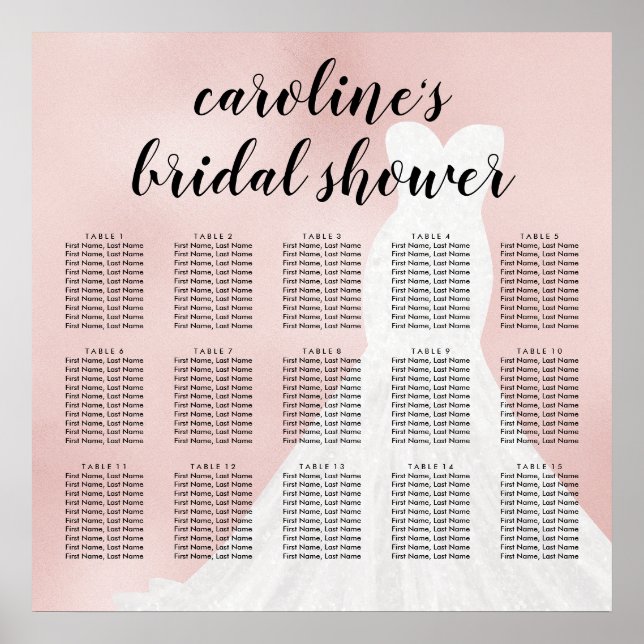 Blushing Blush Bridal Dress Bridal Seetabelle Poster (Vorne)