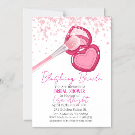Blushing Bride Bridal Shower Invitation  Magneteinladung