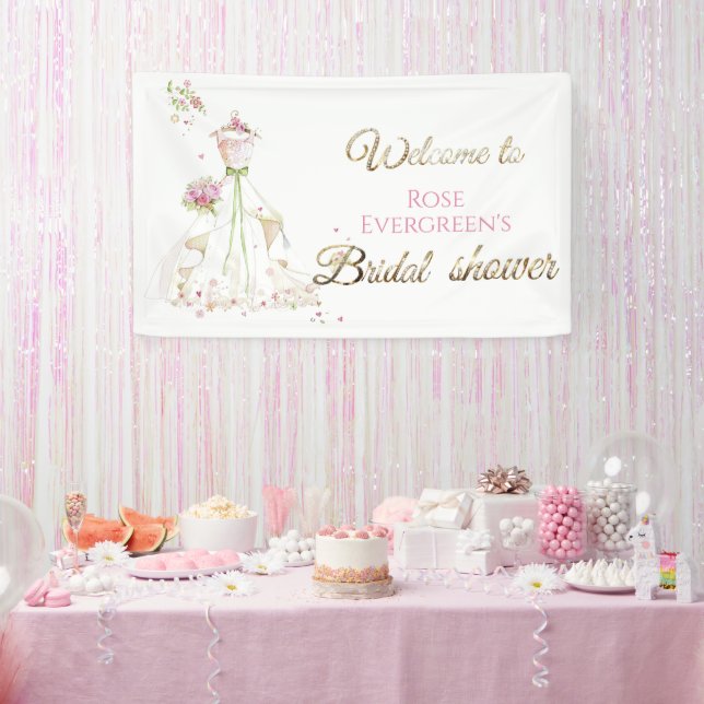 Blushing Bride in Bloom Brie to Be Banner (Party)
