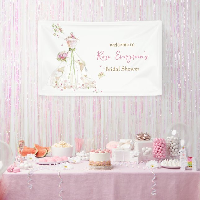 Blushing Bride in Bloom Brie to Be Banner (Party)