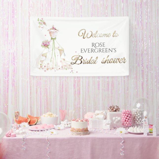 Blushing Bride in Bloom Brie to Be Banner (Party)