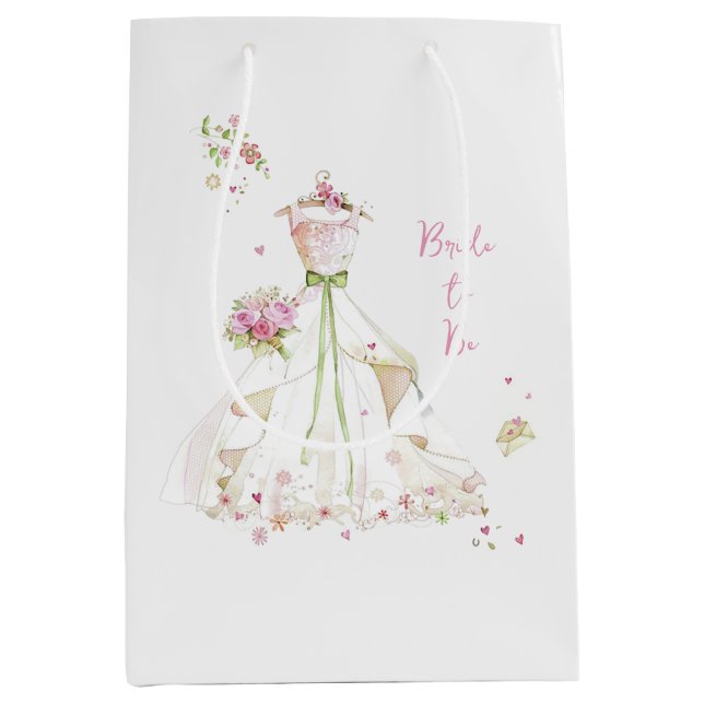 Blushing Bride in Bloom Brie to Be Mittlere Geschenktüte (Vorderseite)