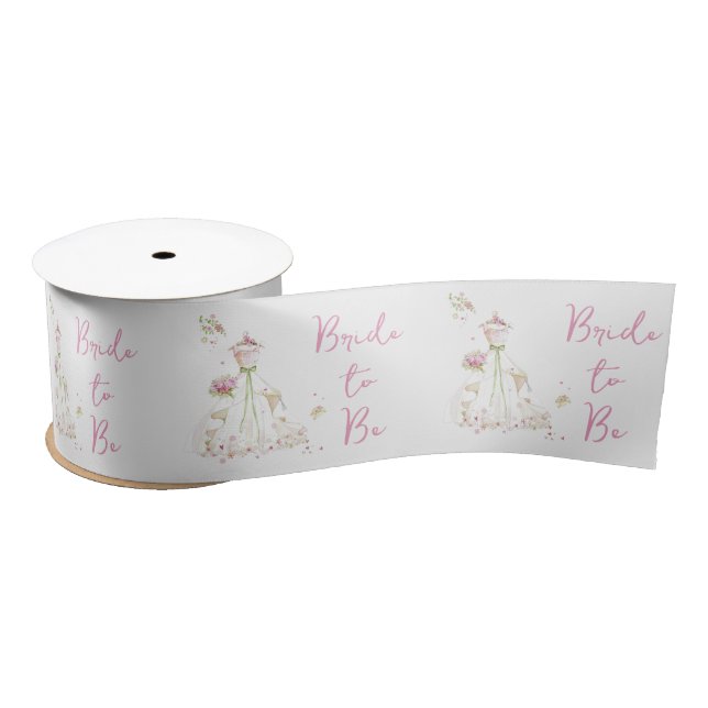 Blushing Bride in Bloom Brie to Be Satinband (Spule)