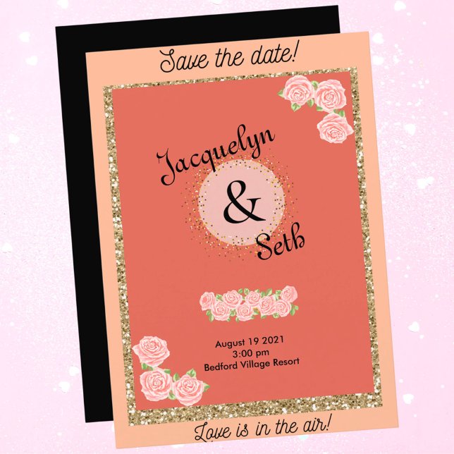 Blushing Bridge Mauve Floral Einladung (Von Creator hochgeladen)