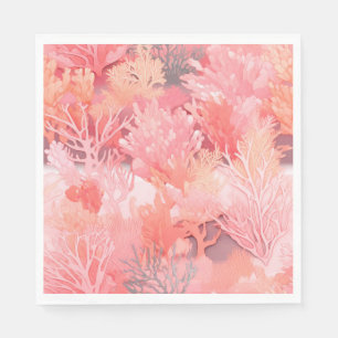 Blushing coral serviette