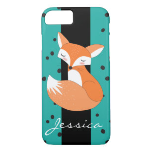 Blushing Fox mit Individuelle Name Case-Mate iPhone Hülle