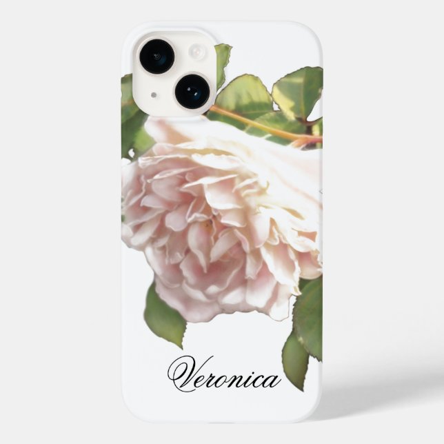 Blushing Ivory Peach Rose Case-Mate iPhone Hülle (Rückseite)