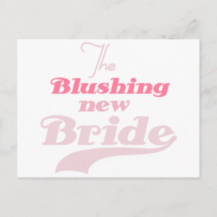 Blushing New Bride Postkarte